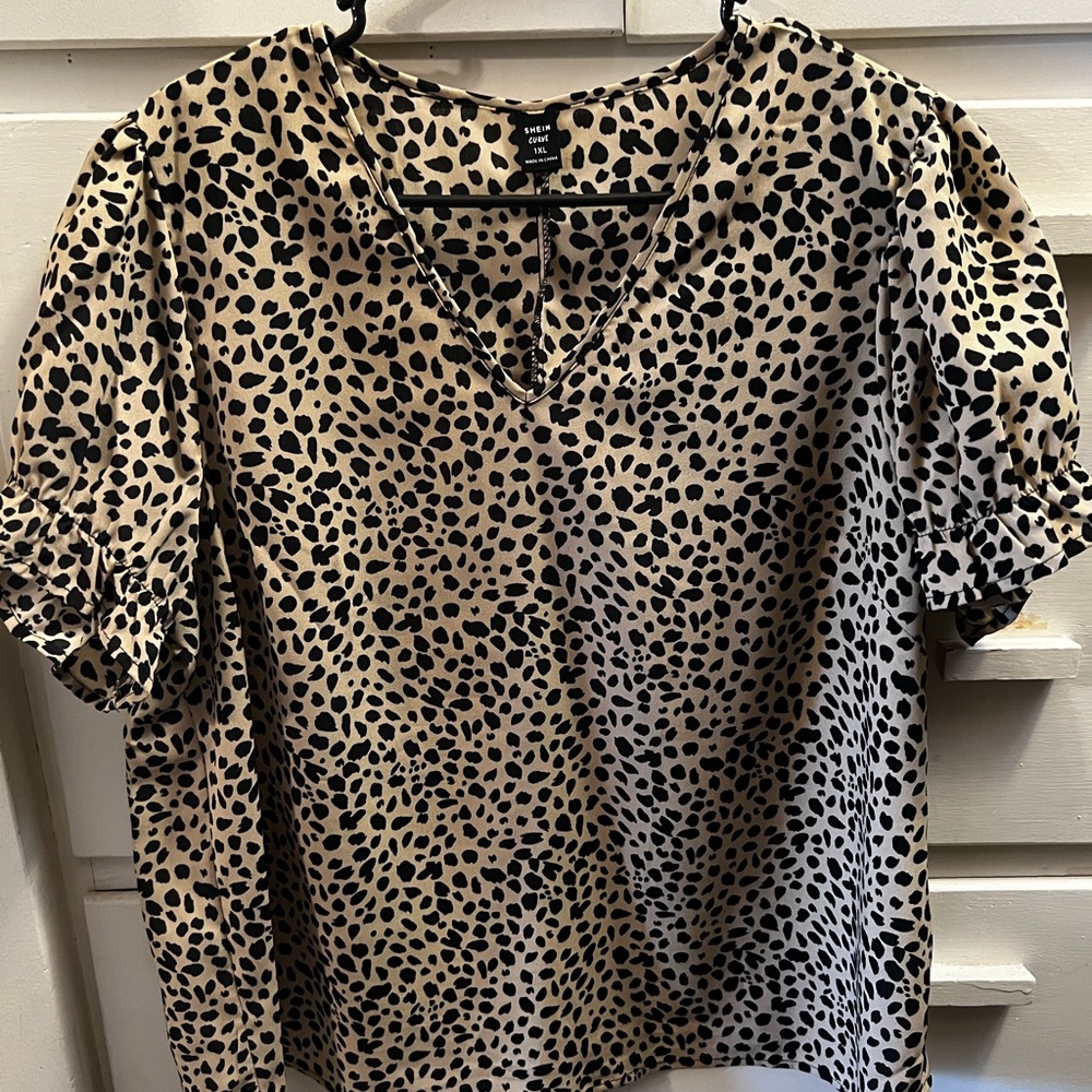 Animal print blouse
